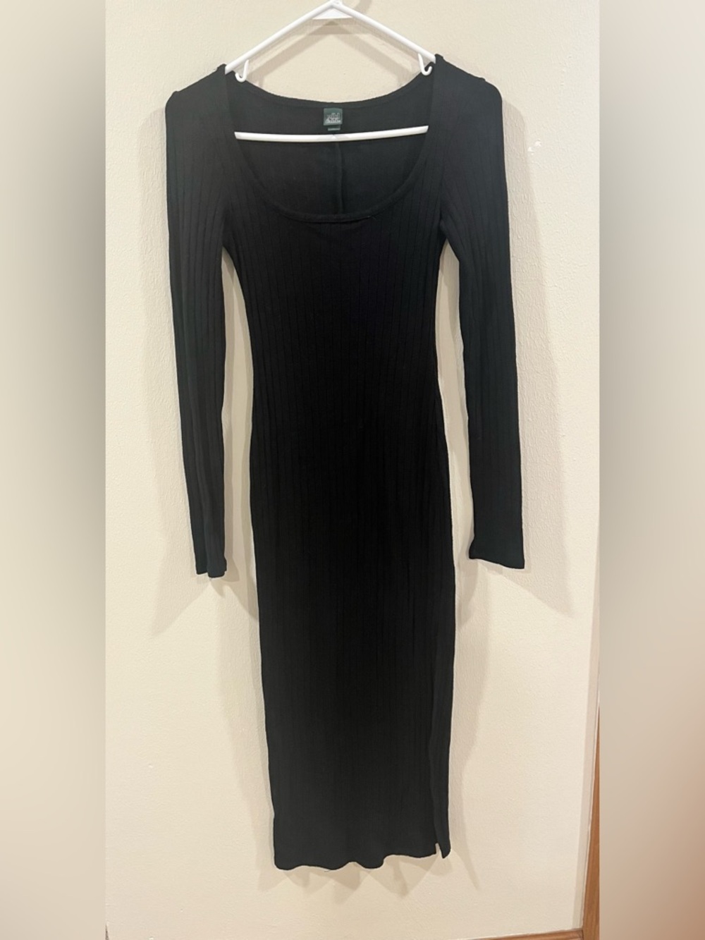 Wild Fable Ribbed Long Sleeve Maxi Dress-XS